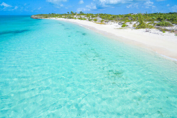 Vacant beachfront Turks and Caicos real estate at Taylor Bay Beach, Providenciales