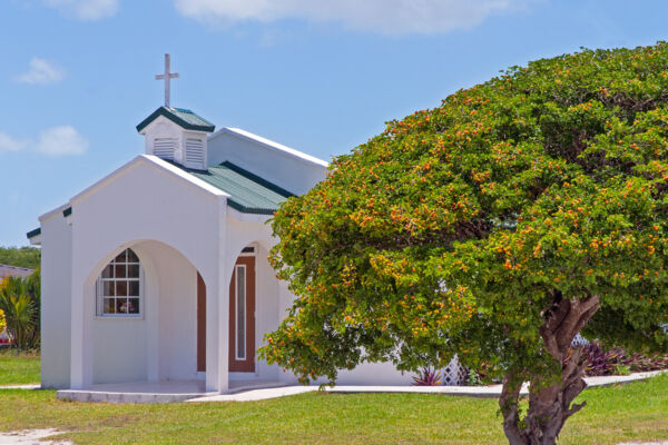 Small church at Conch Bar Village