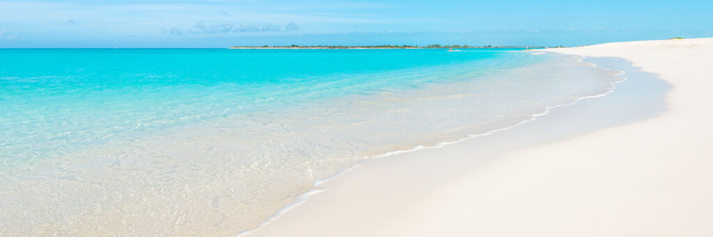 Calm weather at the beautiful Leeward Beach in the Turks and Caicos