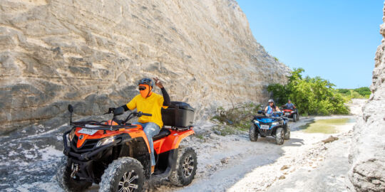 ATV tour near North Wells on Grand Turk