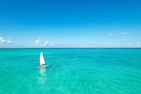 Hobie Cat sailboat on Grace Bay