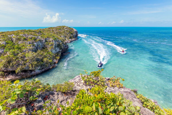 Guided jet ski tour in the Turks and Caicos