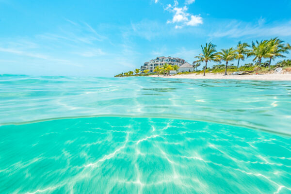 The Shore Club luxury resort on Long Bay Beach