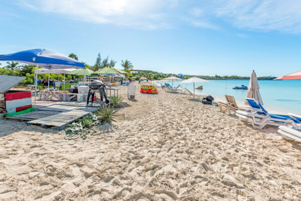 Beach vendors in the Turks and Caicos