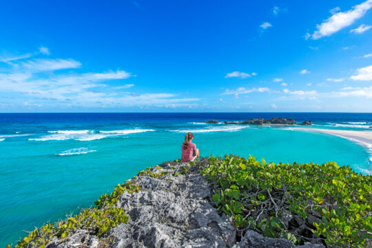 Hiker at Mudjin Harbour