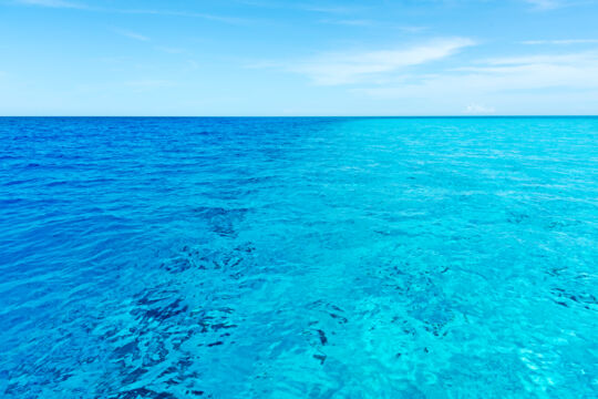 Blue Water at West Sand Spit in the Caicos Islands